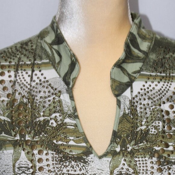 Multiples Safari Style Print Top - Picture 3 of 11